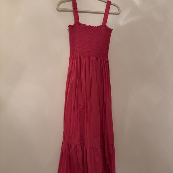 Hill House Home | Anjuli Nap Dress in Lipstick Pink Size M - Picture 2 of 4
